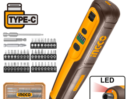 Ingco - Cordless Screwdriver - 43 Piece Set (Lithium-Ion) - 4V