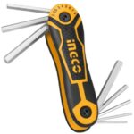 Ingco - Folding Hex Key Set- Long Arm (8 Pieces)