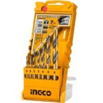 Ingco - Hss Twist Drill Bit Set - (7 Pieces)