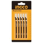 Ingco - Jig Saw Blades T F/Cut For Wood 6Tpi - 5 Piece