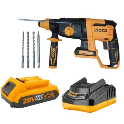 Ingco - Cordless Rotary Hammer Drill With Charger + Battery Pack - (2.0Ah)