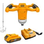 Ingco - Lithium-Ion Paint Mixer- Fast Intelligent Charger - Battery Pack