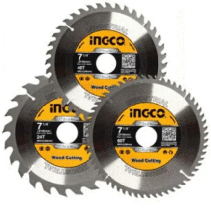Ingco - Tct Saw Blades Set (185Mm) - 3 Piece Set (24T, 40T And 60T)