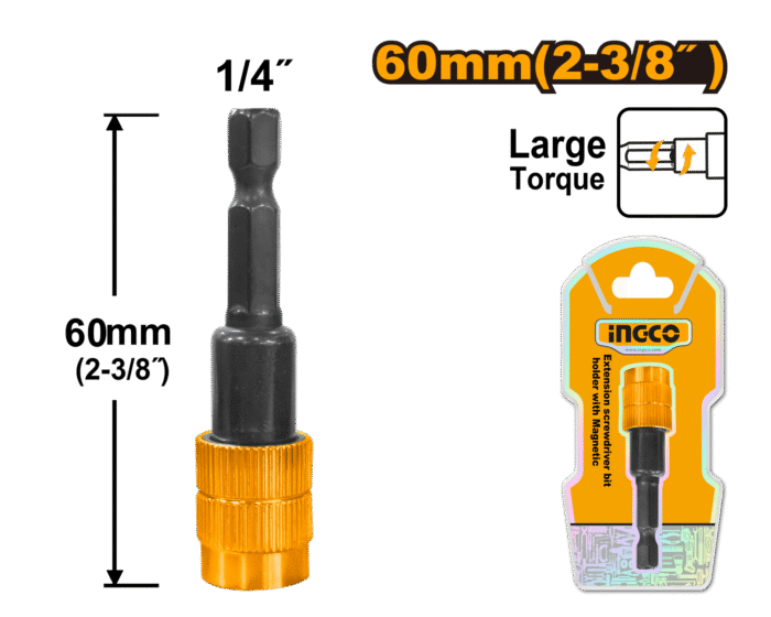 Ingco - Screwdriver Bit Holder With Release - Image 1