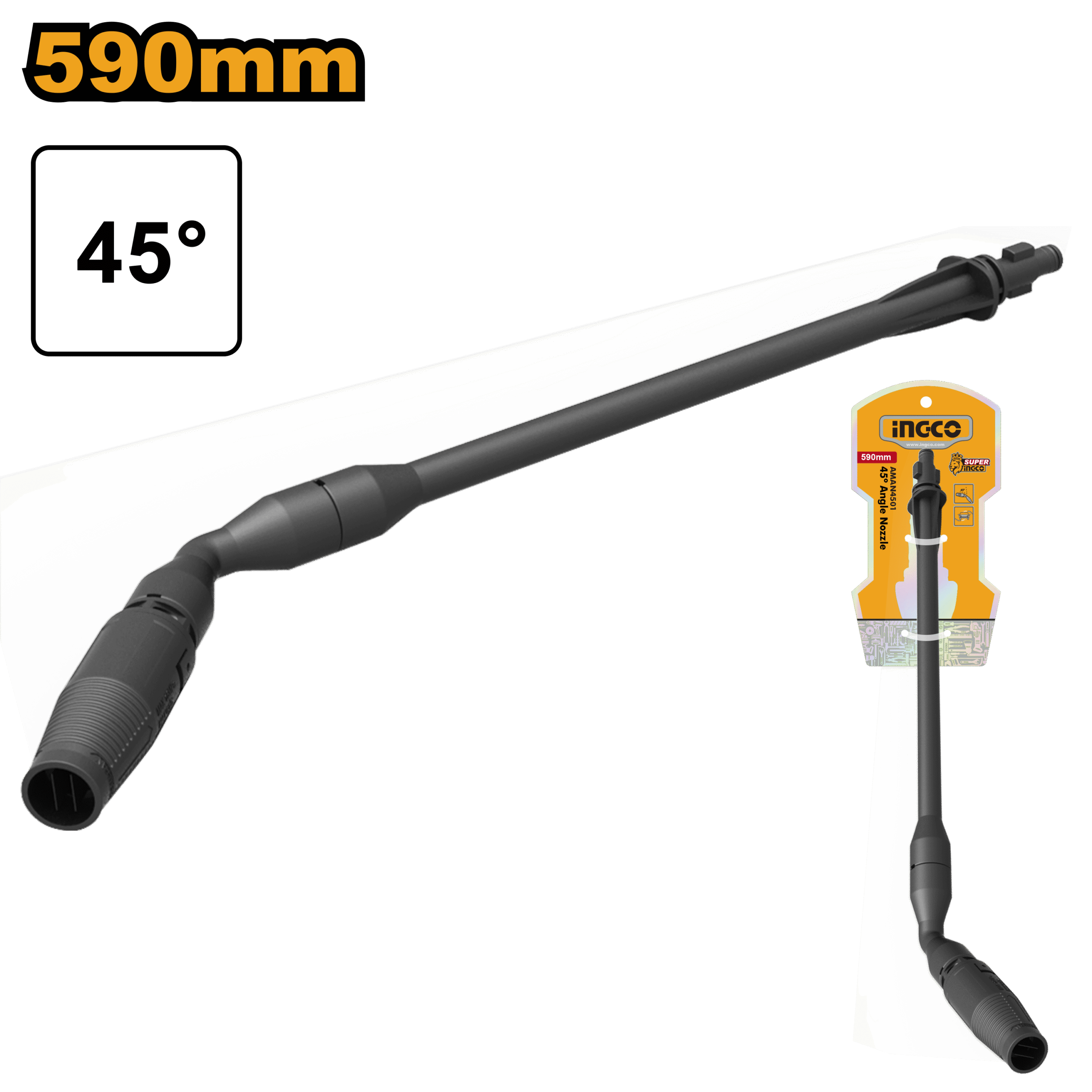 AMAN4501.png Ingco - Black Angle Cleaner Nozzle - Image 1