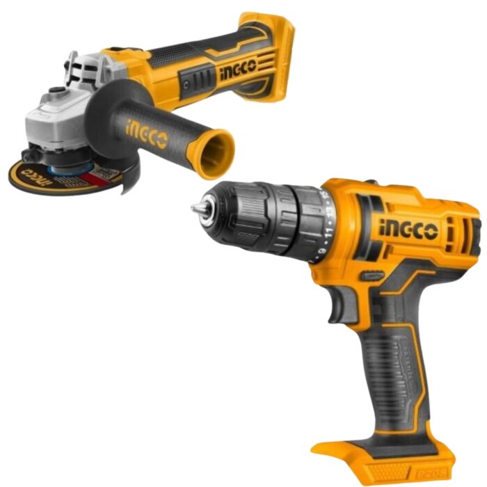 Ingco - Cordless Angle Grinder And Cordless Drill (Machine/Tool Only) - Image 1