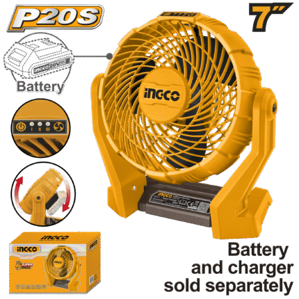 Ingco - 20V Lithium-Ion Fan