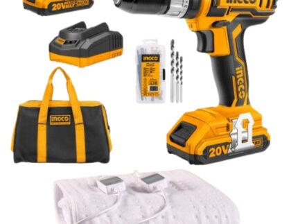 Ingco - Li-Ion Cordless Impact Drill with Solac-Electric Blanket - Kit