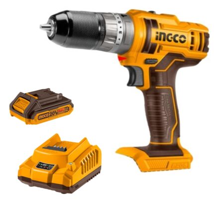 Ingco - Lithium - Ion Impact Drill (20V) With 2.0Ah Battery & Charger