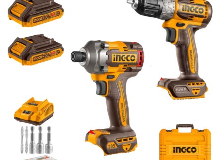 Ingco - Cordless Drill and Impact Driver Combo - 20V
