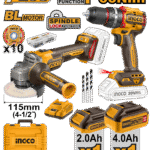 Ingco - Lithium-Ion Cordless 2 Piece Combo Kit