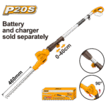 Ingco - 20V Lithium-Ion Pole Hedge Trimmer
