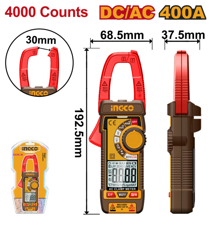 Ingco - Dc/Ac Clamp Meter - Image 1