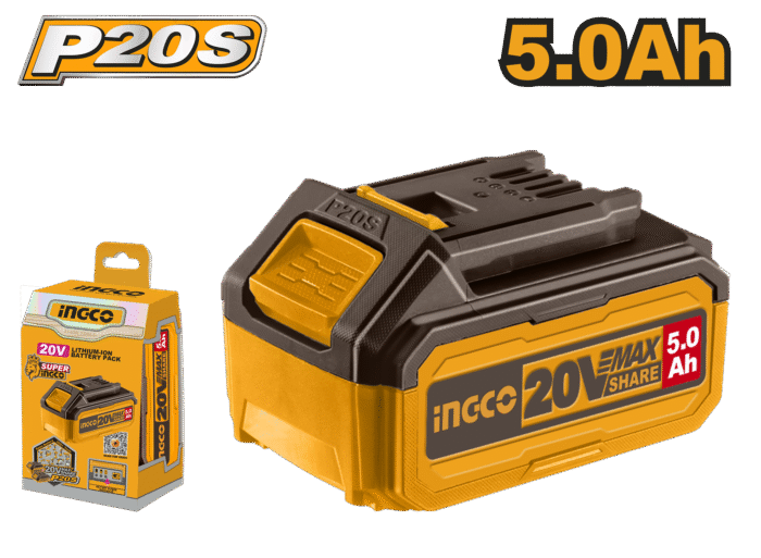 INGCO - 20V Li-Ion 5.0Ah Battery Pack - Image 1