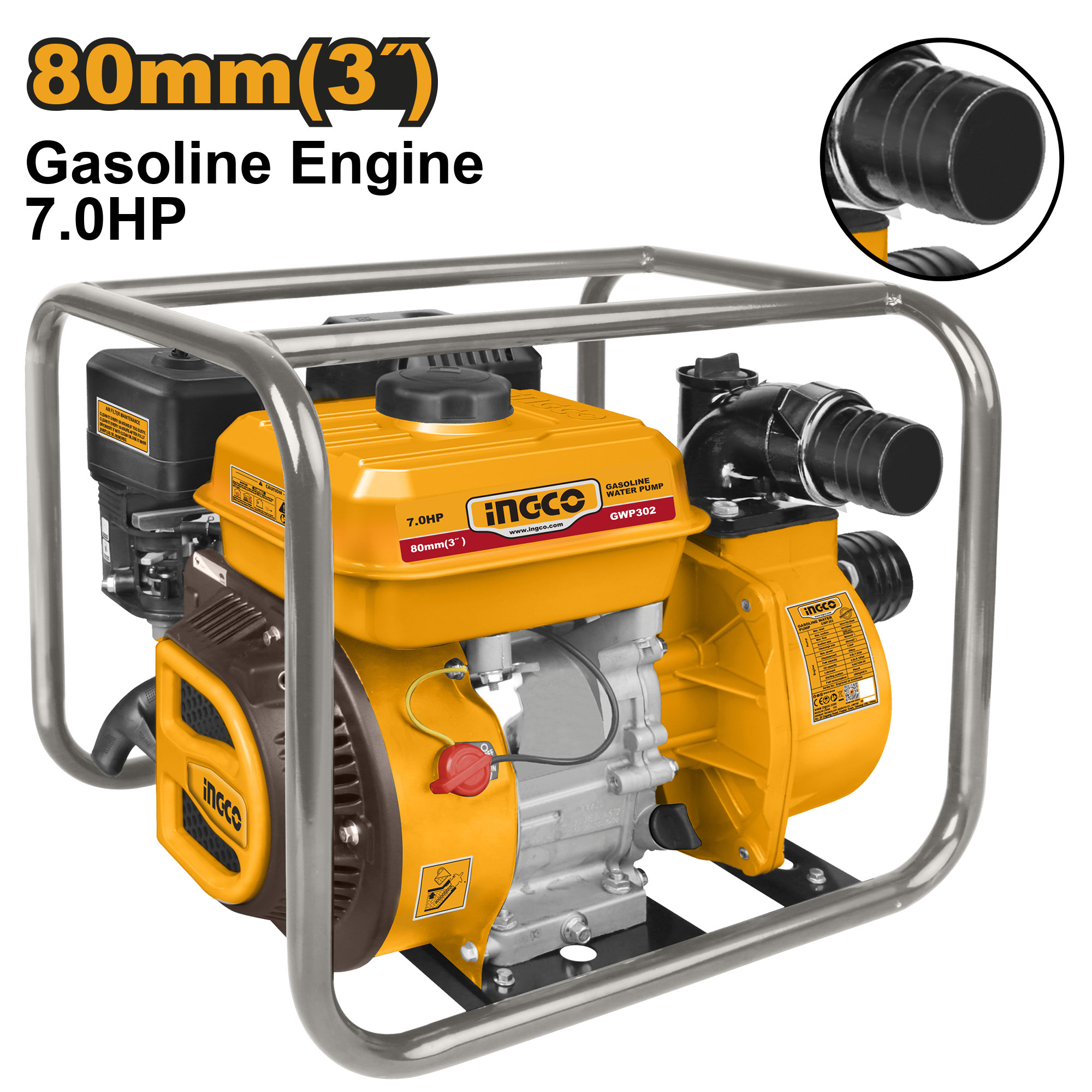 GWP302.png Ingco - Gasoline Water Pump - Image 1