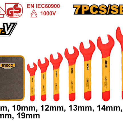 Ingco - 7 Pieces Insulated Open End Spanners Set