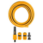 Ingco - Garden Hose - 20M X 1/2-Inch With Fittings (4 Piece)
