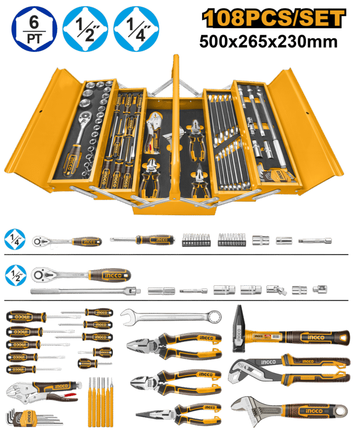 Ingco - 108 Piece Tool Chest Set - Image 1