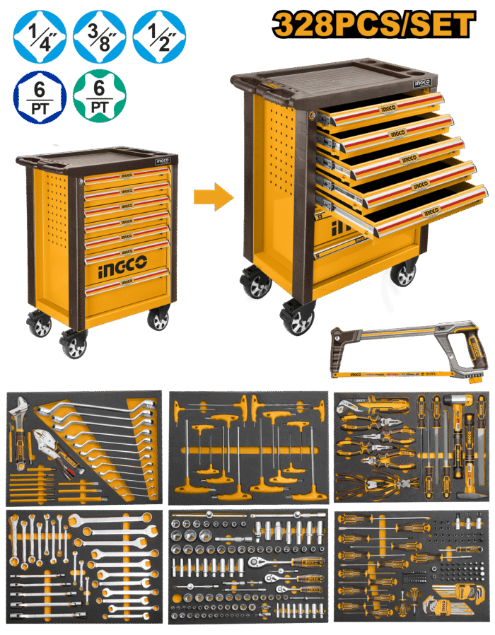 Ingco - 328 Piece Tool Chest Set - Image 1