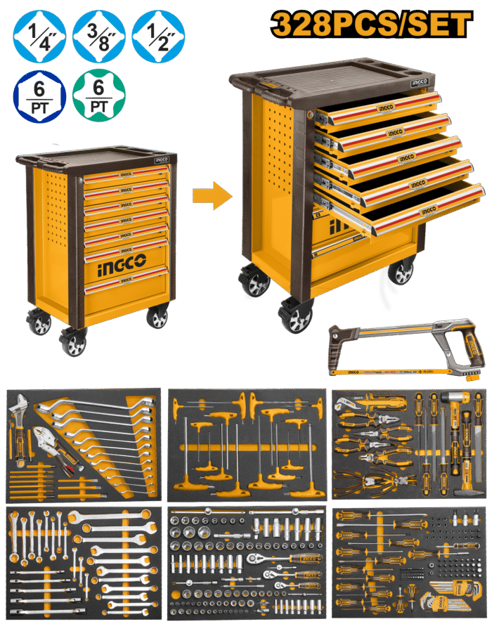 Ingco - 328 Piece Tool Chest Set - Image 1