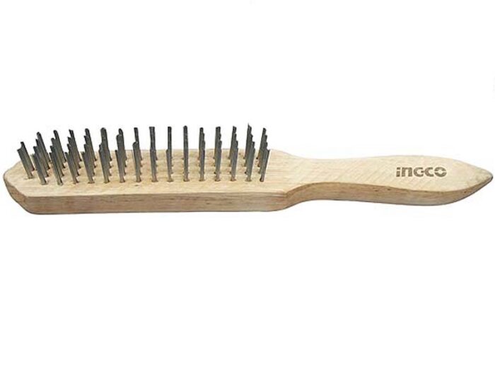 Ingco - Wire Brush / Braai Brush With Wooden Handle (250mm) - Image 1