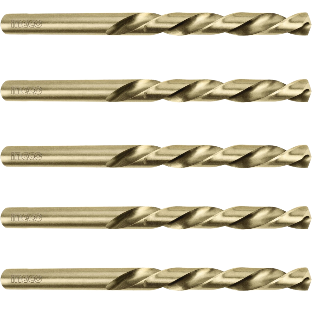 xr:d:DAFrf1kGPqY:300,j:8044956877794430970,t:23090608 Ingco - Drill Bit - Hss - 10Mm - 5 Pieces - Image 1