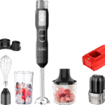 Decakila – 5-In-1 Cordless Hand Blender Set – 0.5L Capacity – 100W – Black