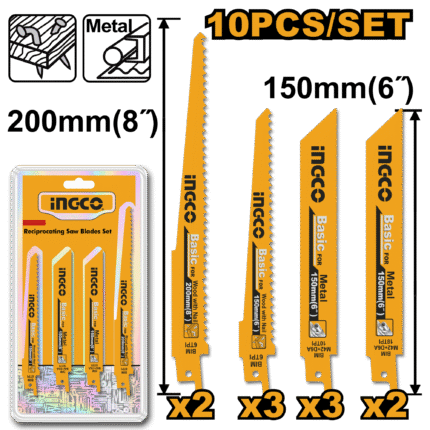 Ingco - Reciprocating Saw Blades Set