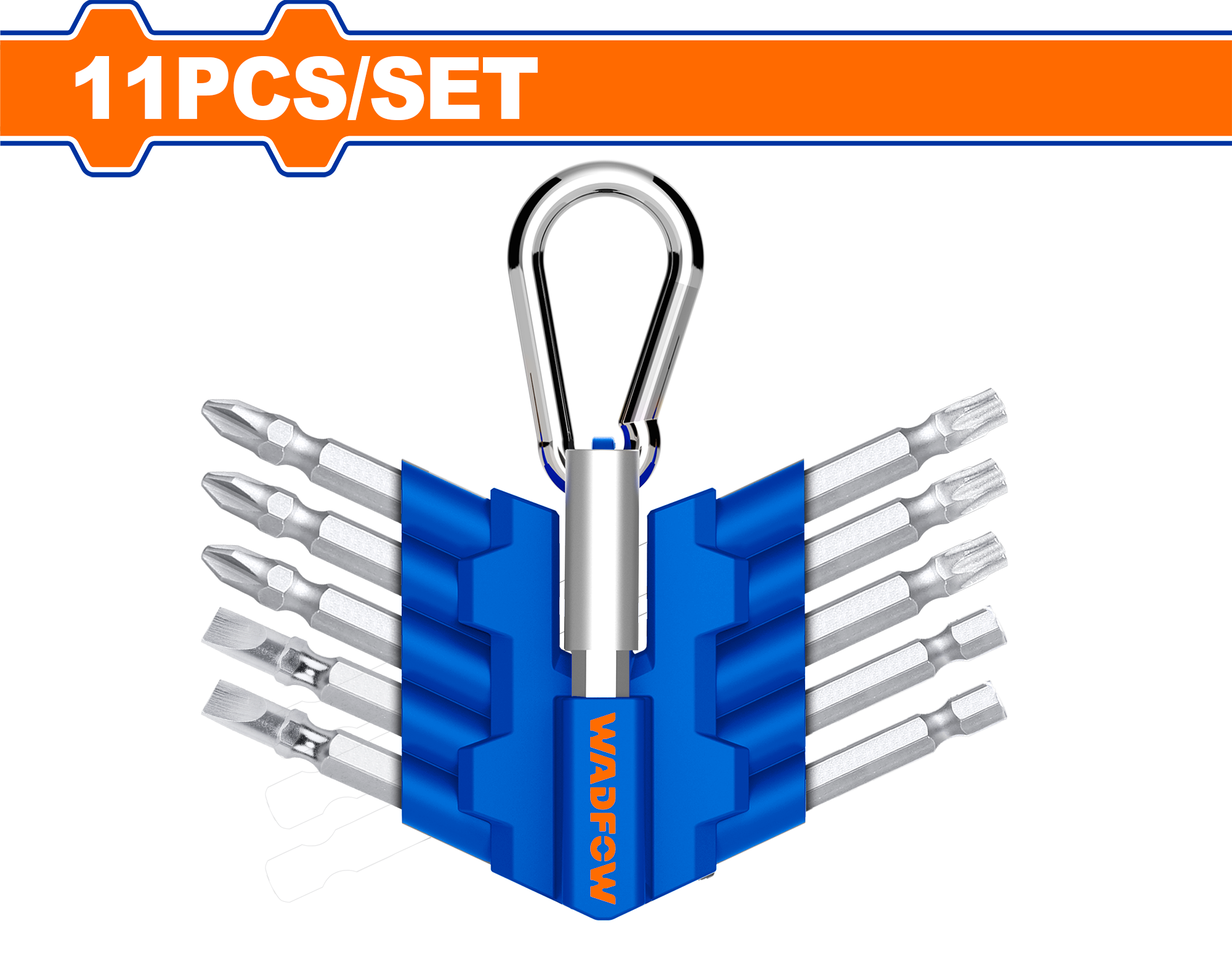WBS1601.png Wadfow - 11 Piece Screwdriver Bits Set - Image 1