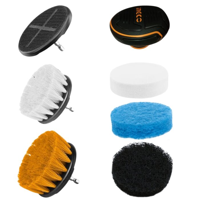 Ingco - 7 Pieces Cleaning Brush Set - Image 1