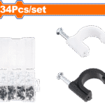 Wadfow - 134 Piece Cable Clip Kit
