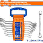 Wadfow - 8 Piece Offset Ring Spanner Set