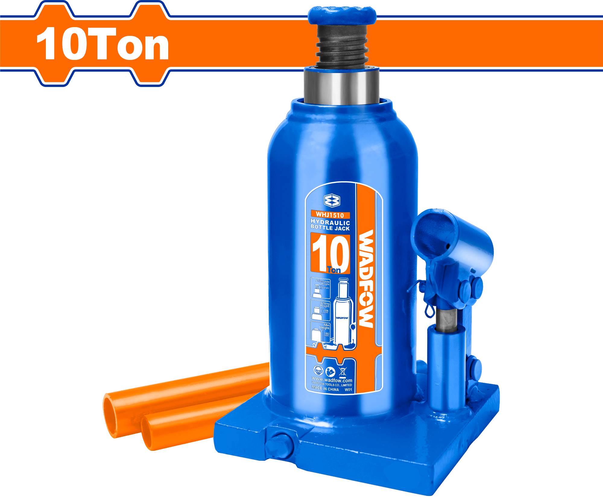 WHJ1510.png Wadfow - Hydraulic Bottle Jack - Image 1