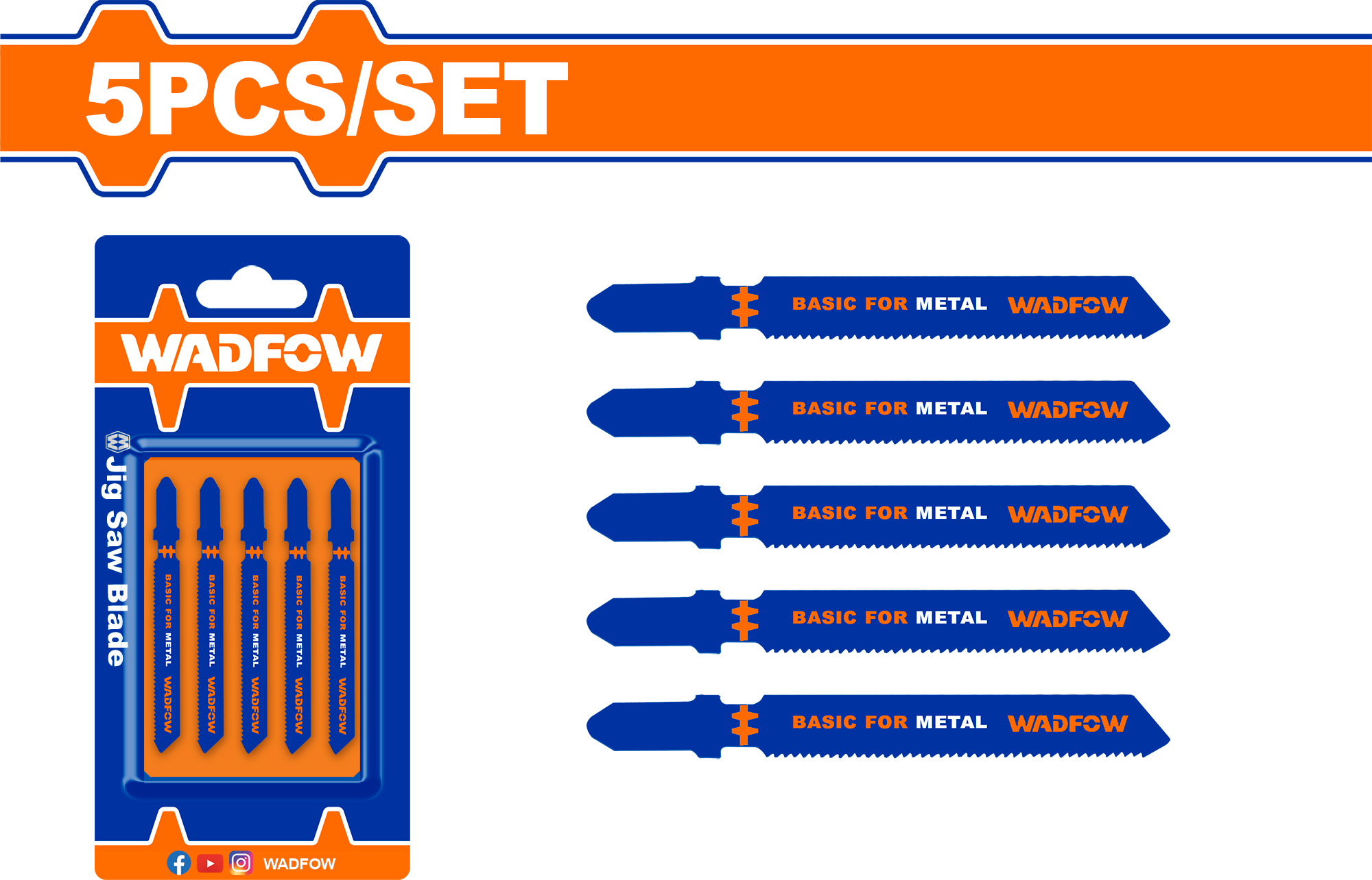 WJB118B.png Wadfow - Jig Saw Blade For Metal - Image 1