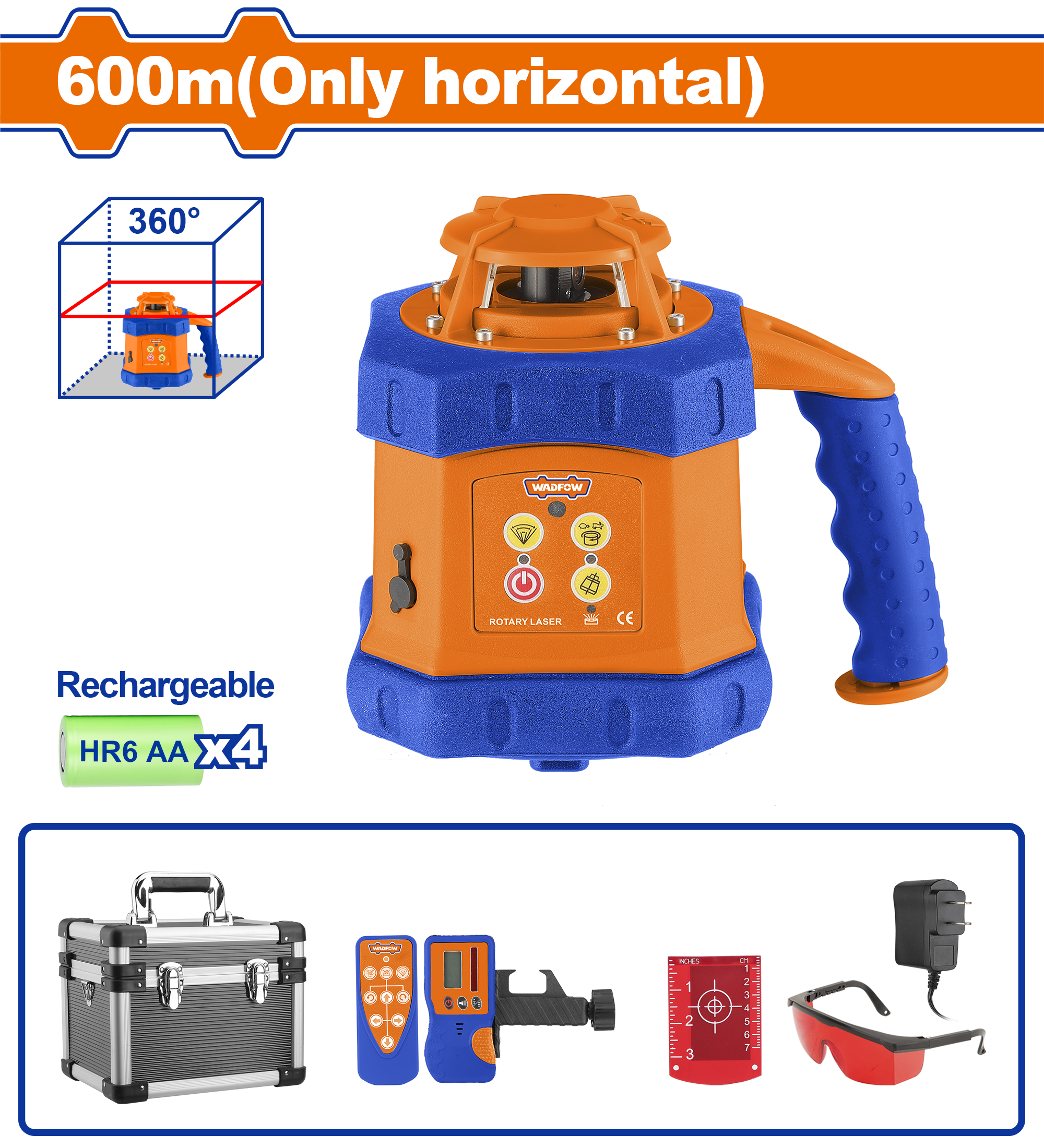 WLE6B01.png Wadfow - Self-Levelling Rotary Laser Level - Image 1