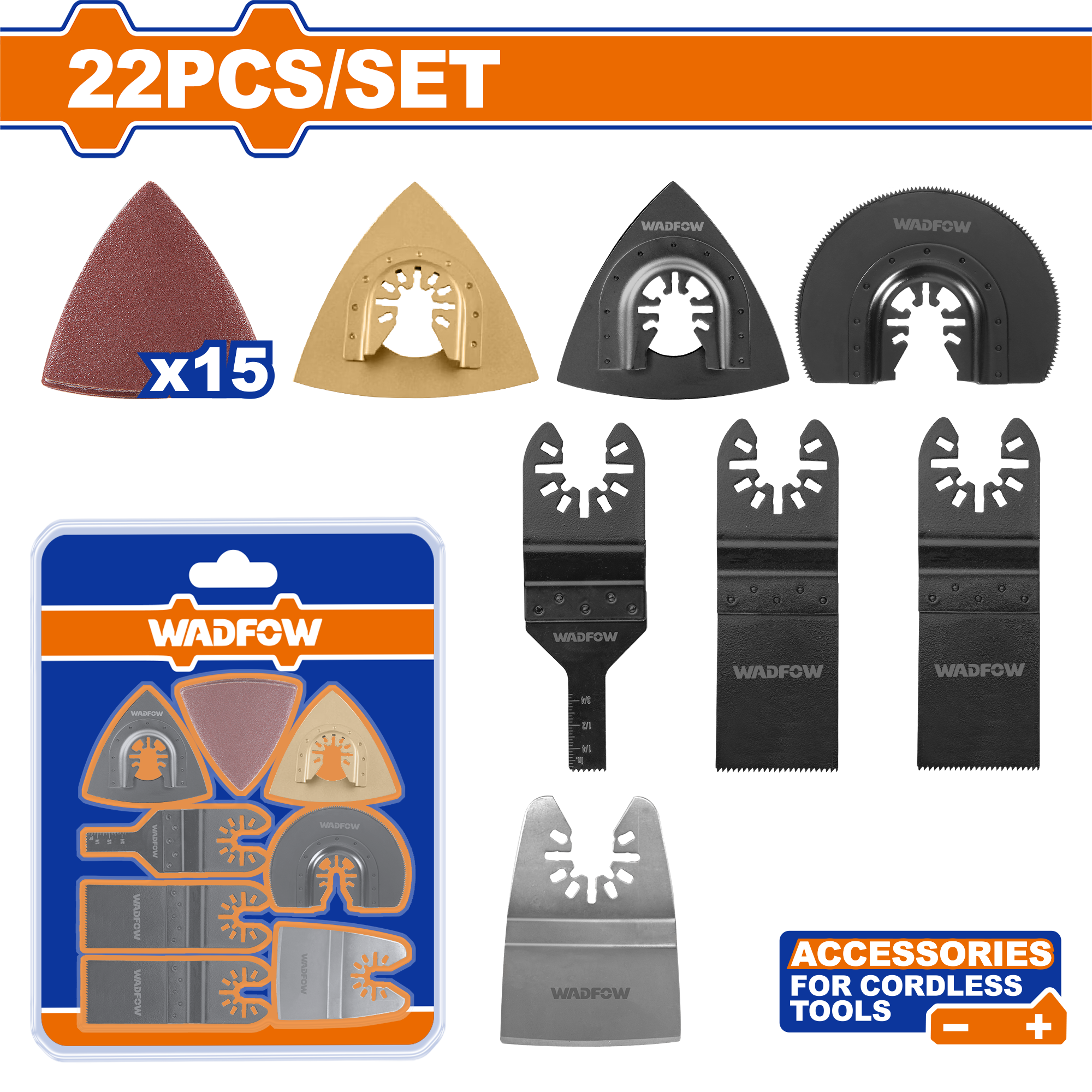 WMA9417.png Wadfow - Multi Tool Blade Set - Image 1