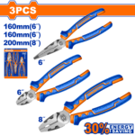 Wadfow - 3 Piece High Leverage Pliers Set
