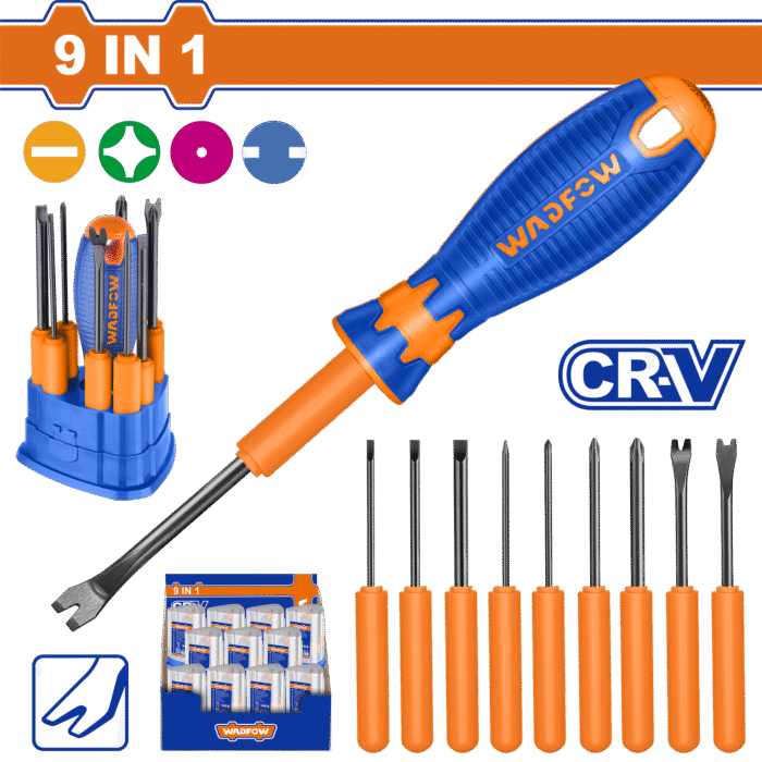 Wadfow - 10 Piece Interchangeable Screwdriver Set - Image 1