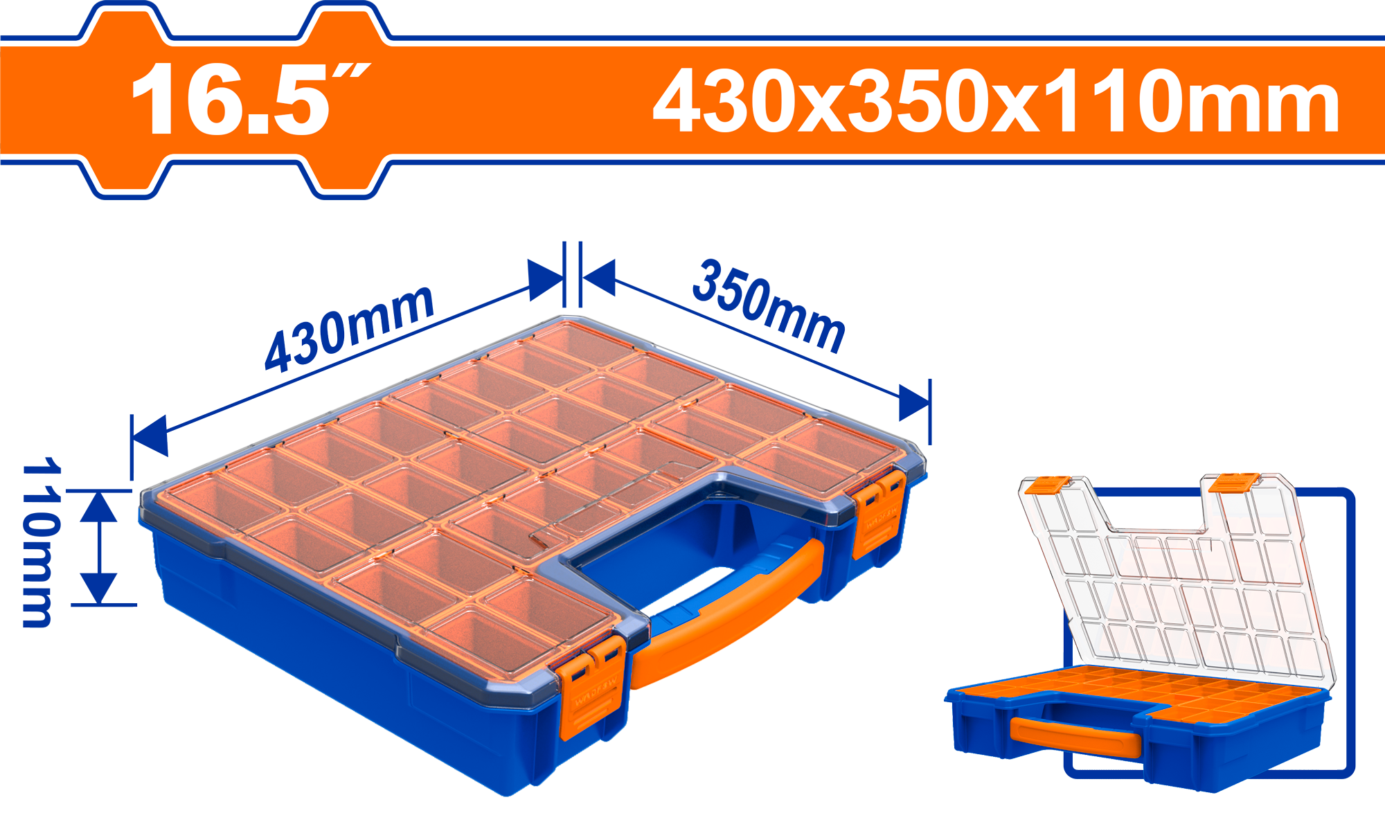 WTB1622.png Wadfow - Plastic Organizer - Image 1