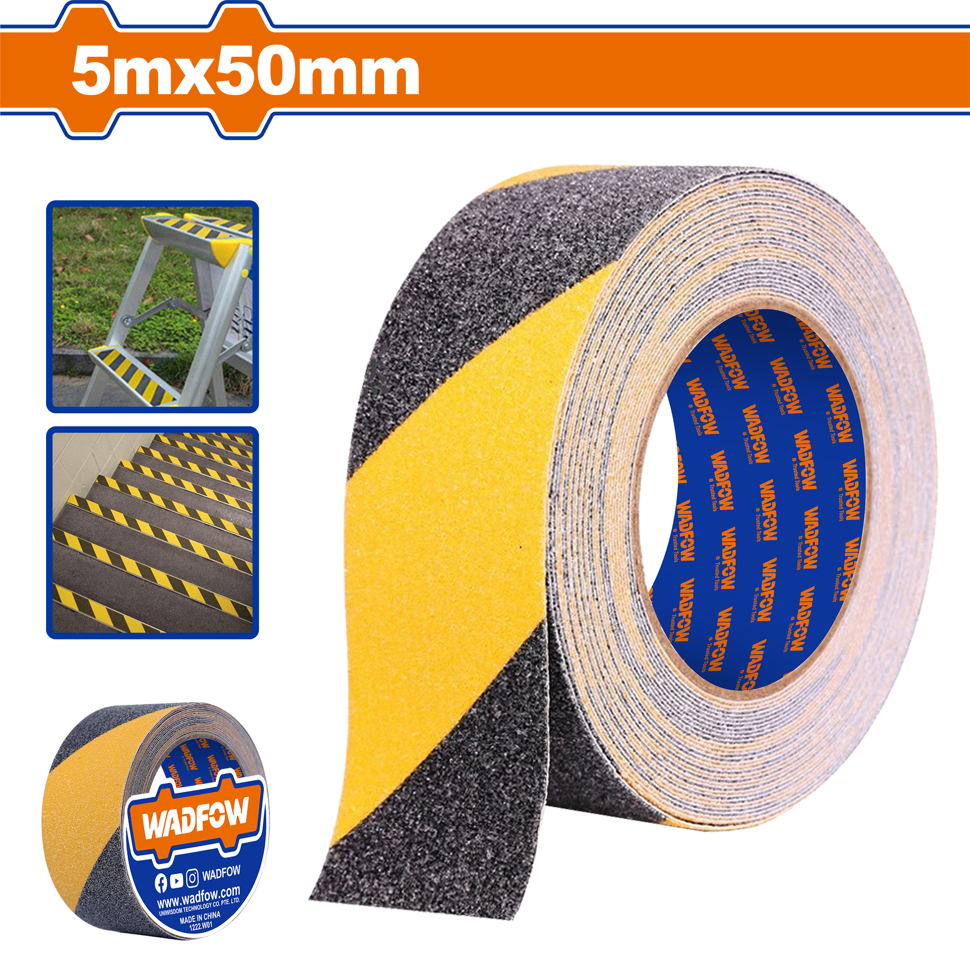 WVA3560.png Wadfow - Pvc Anti-Slip Warning Tape X6 - Image 1