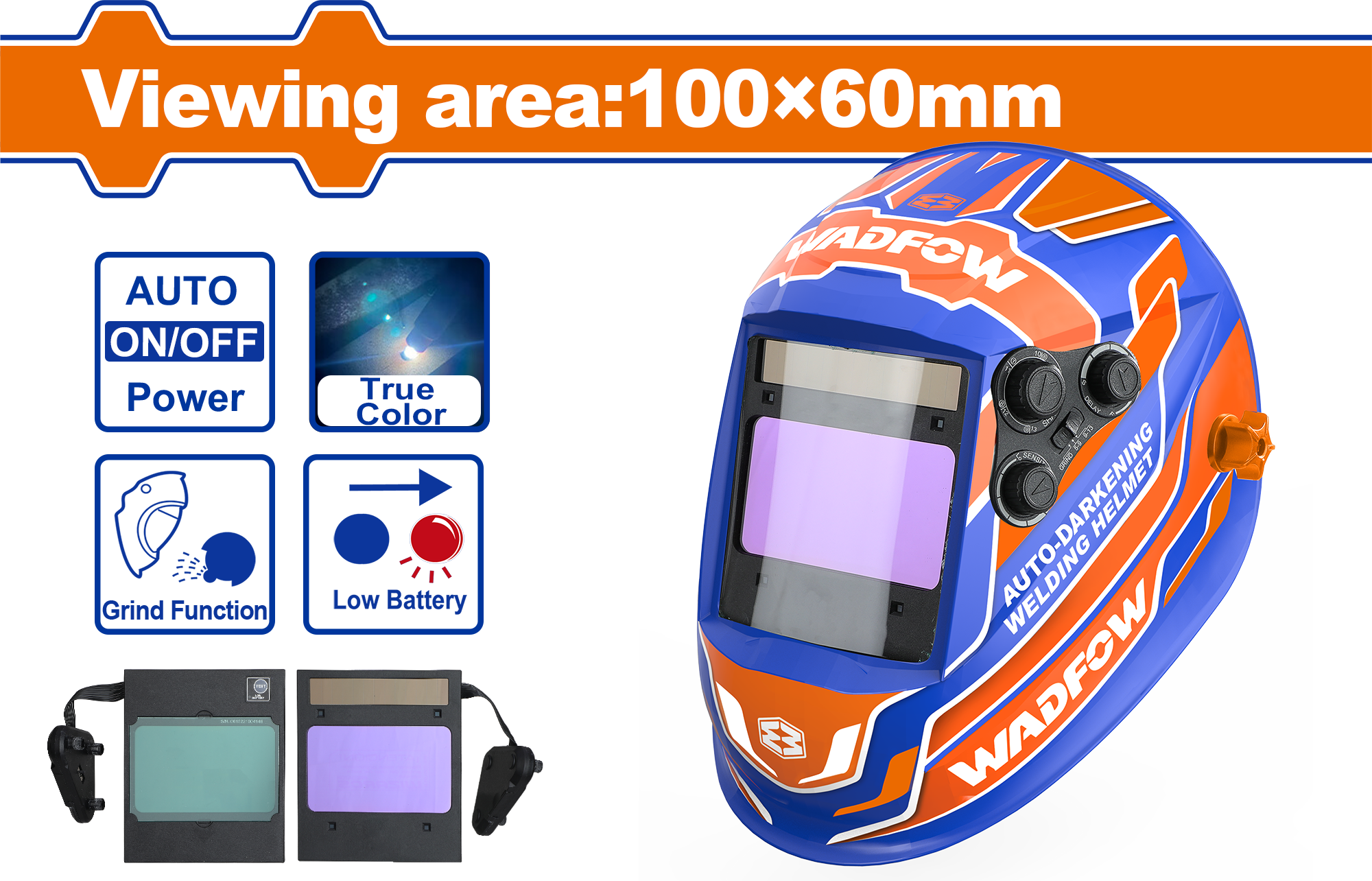 WWH3503.png Wadfow - Auto-Darkening Welding Helmet - Image 1
