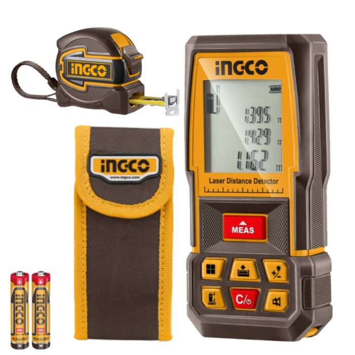 Ingco - Laser Distance Detector &Amp; Tape Measure Combo Kit - Image 1