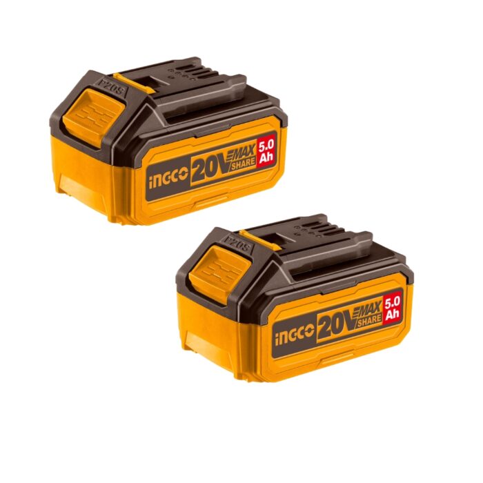 Ingco - Battery 5.0Ah (20V) - Lithium-Ion Battery - P20S Series - Dual Pack - Image 1