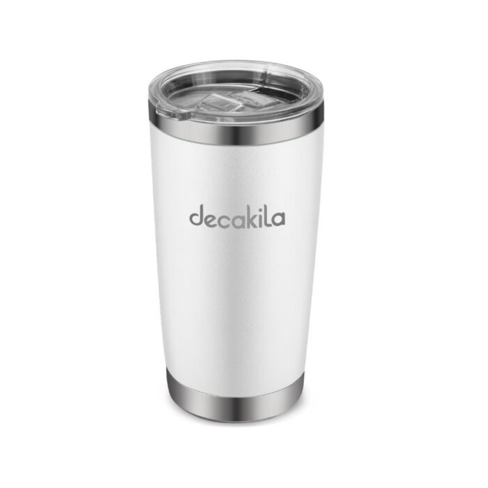 Decakila - Stainless Steel Mug Tumbler 566Ml - White - Image 1