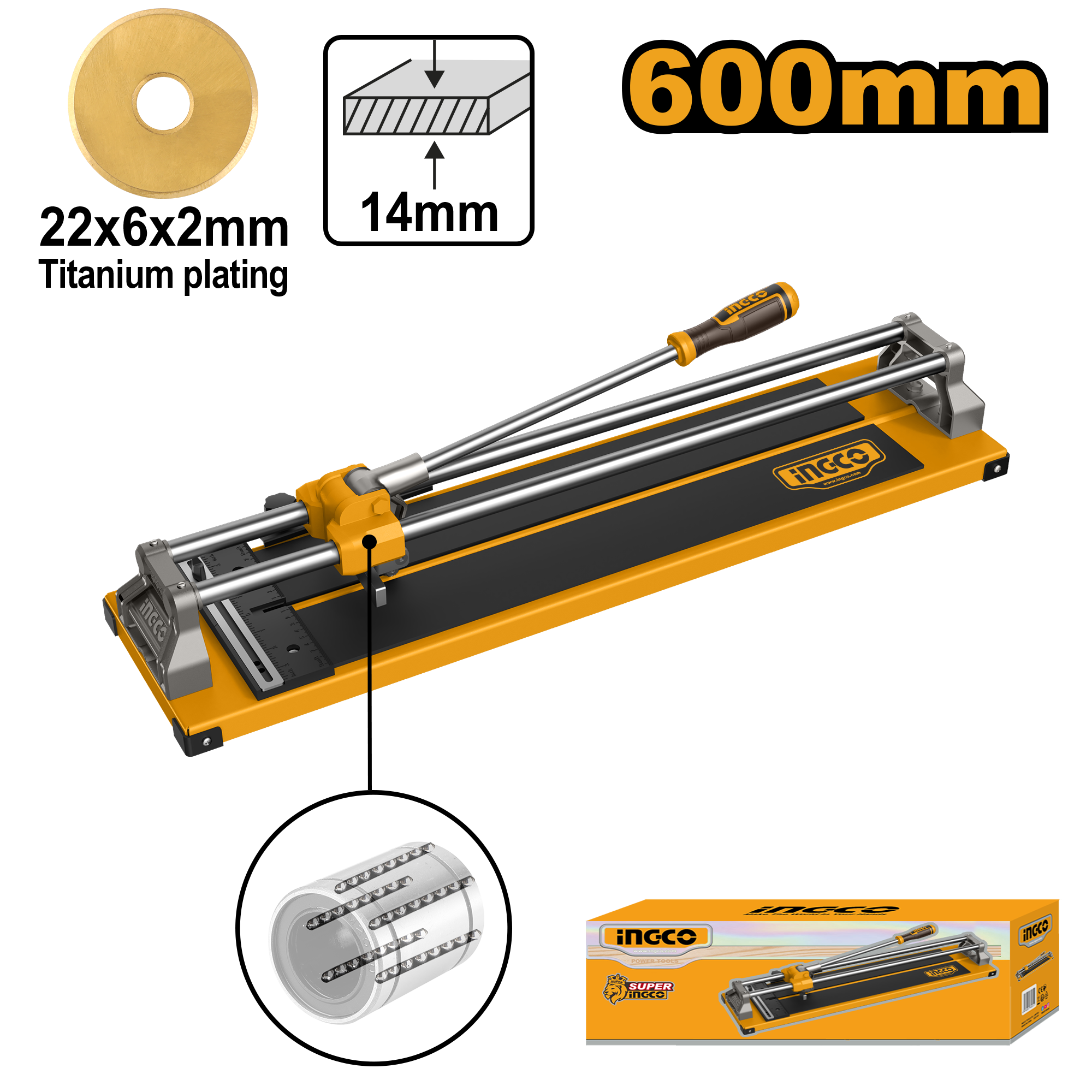 HTC04601 Ingco - Tile Cutter 600MM - Image 1