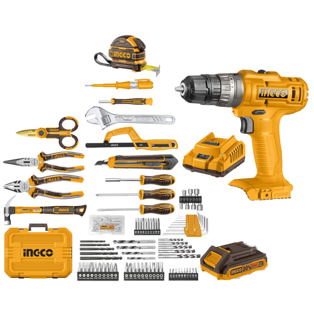 100113859.jpg Ingco - Hand Tool Set - Complete Home and Workshop Toolkit - 165-Piece - Image 1